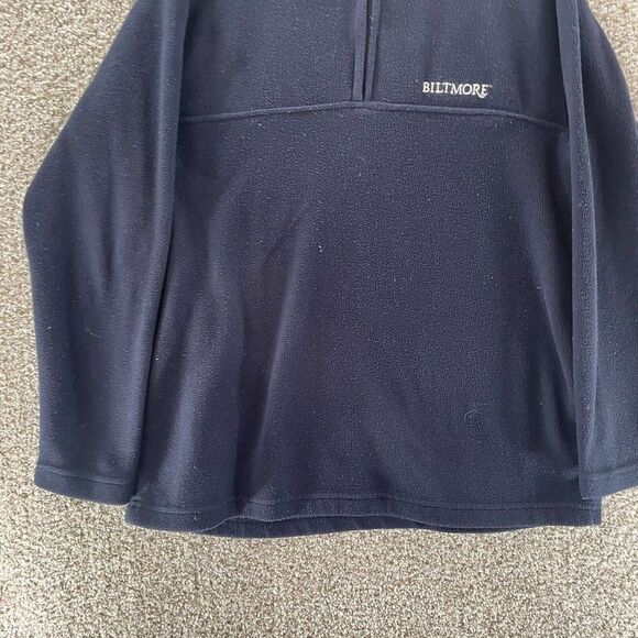 Biltmore Estate Sweatshirt Adult Large Blue Quarter Zip Fleece Weatherproof Logo - Picture 5 of 11